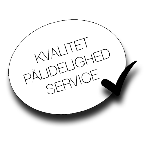 Kvalitet, pålidelighed og service